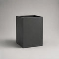 Vaso alto quadrato in resina antracite per interno ed esterno, 40 × 40 × 60 cm