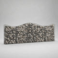 Fioriera rialzata ondulata a gabbione in acciaio zincato, grigio argento, 300 × 50 × 100 cm
